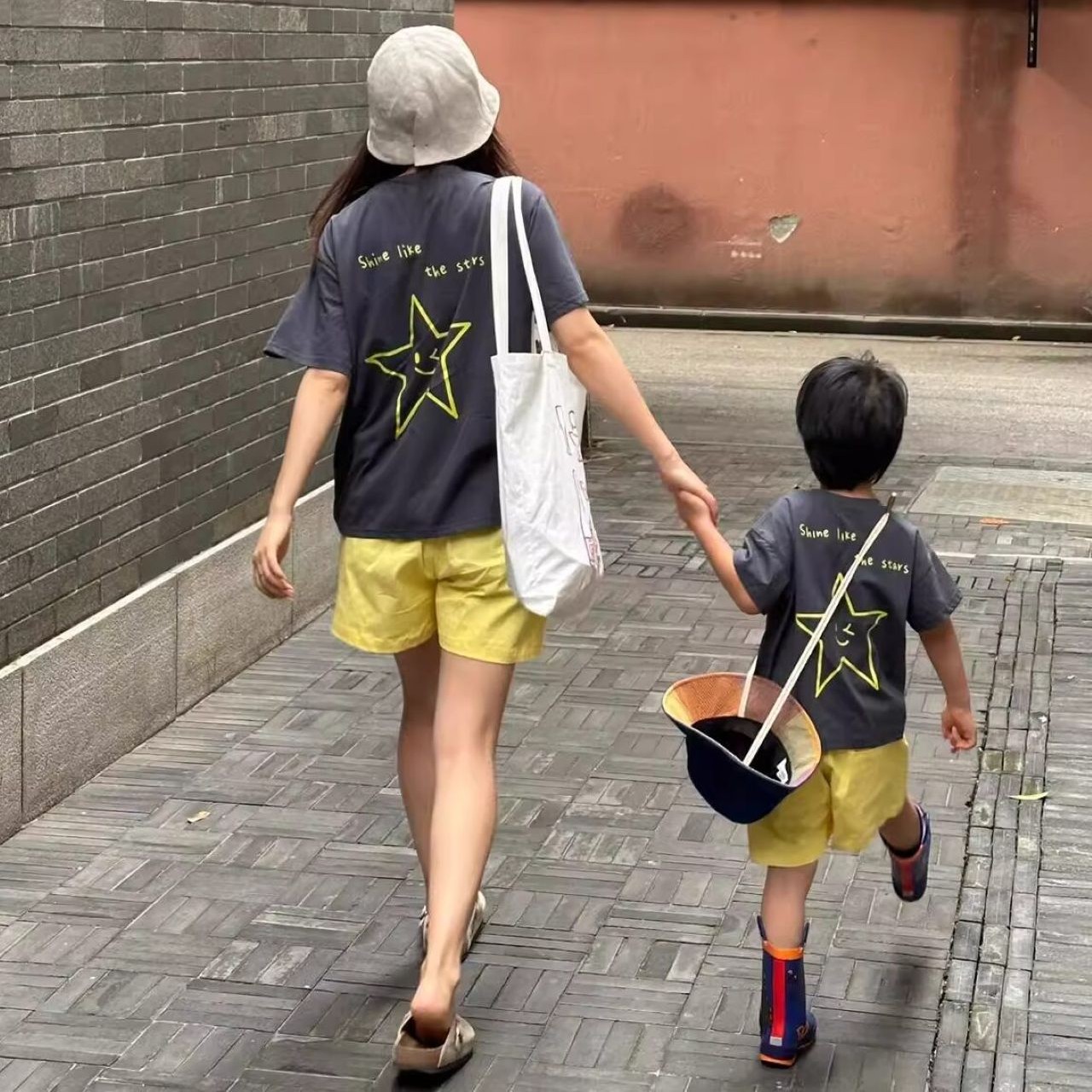親子ペアルック バックスターTシャツ